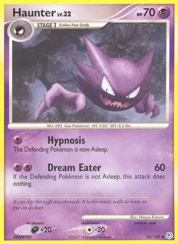Haunter — Diamond & Pearl #50 (Pokémon TCG card)