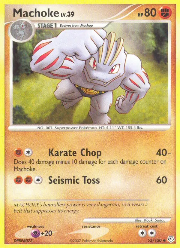 Machoke — Diamond & Pearl #53 (Pokémon TCG card)