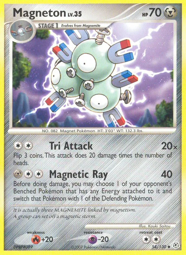Magneton — Diamond & Pearl #54 (Pokémon TCG card)