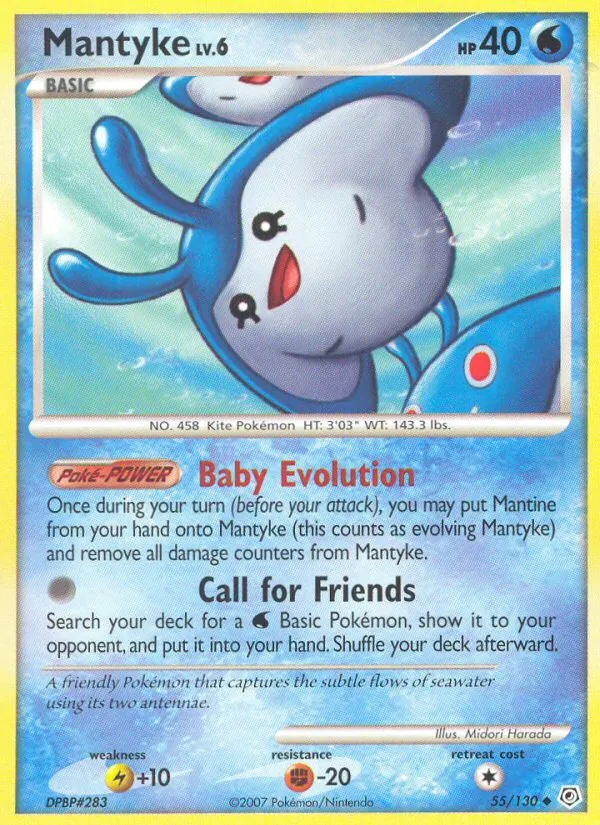 Mantyke — Diamond & Pearl #55 (Pokémon TCG card)