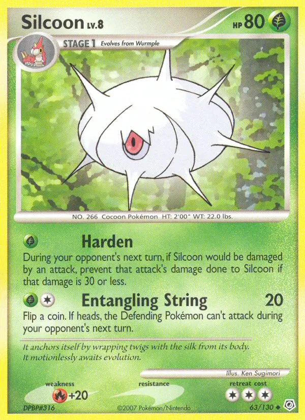 Silcoon — Diamond & Pearl #63 (Pokémon TCG card)