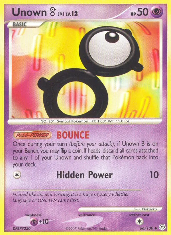 Unown B — Diamond & Pearl #66 (Pokémon TCG card)