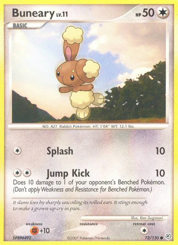 Buneary — Diamond & Pearl #73 (Pokémon TCG card)
