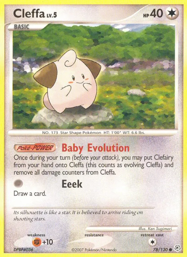 Cleffa — Diamond & Pearl #78 (Pokémon TCG card)