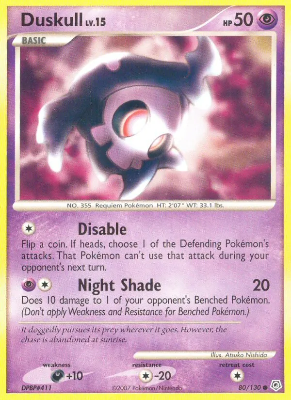 Duskull — Diamond & Pearl #80 (Pokémon TCG card)