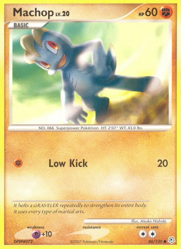 Machop — Diamond & Pearl #86 (Pokémon TCG card)
