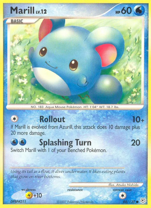 Marill — Diamond & Pearl #88 (Pokémon TCG card)