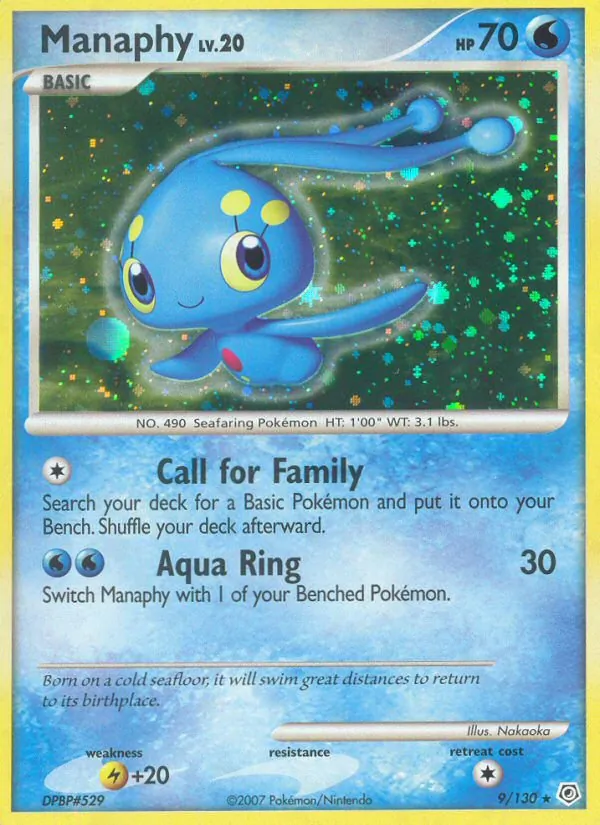 Manaphy — Diamond & Pearl #9 (Pokémon TCG card)