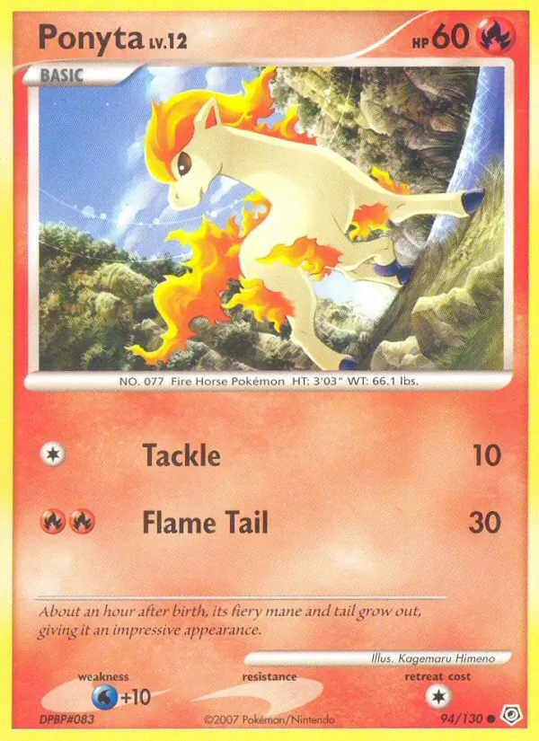 Ponyta — Diamond & Pearl #94 (Pokémon TCG card)