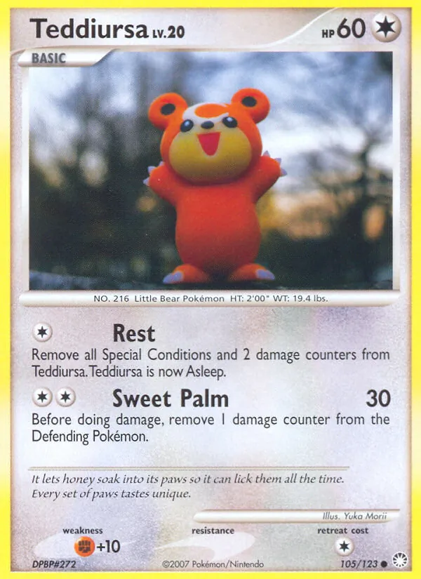 Teddiursa — Mysterious Treasures #105 (Pokémon TCG card)