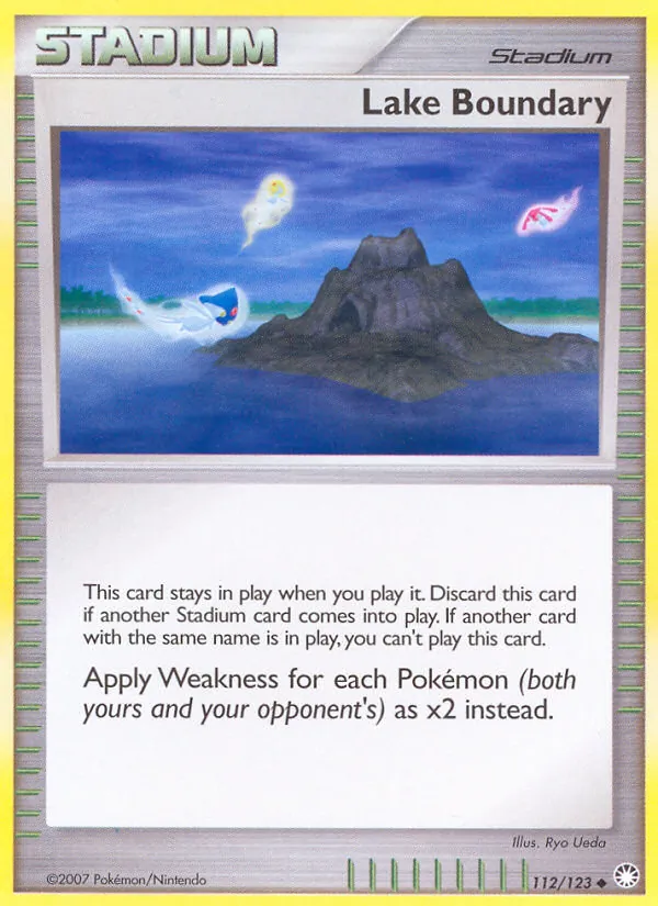 Lake Boundary — Mysterious Treasures #112 (Pokémon TCG card)