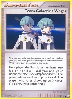 Team Galactic's Wager (Mysterious Treasures #115)