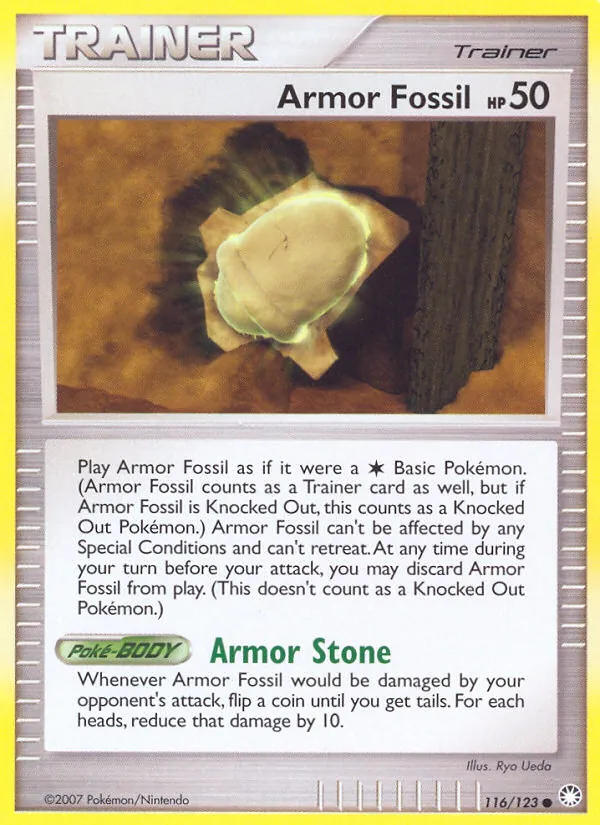 Armor Fossil — Mysterious Treasures #116 (Pokémon TCG card)