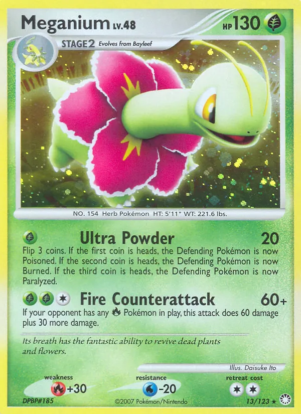 Meganium — Mysterious Treasures #13 (Pokémon TCG card)