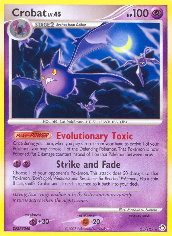 Crobat — Mysterious Treasures #23 (Pokémon TCG card)