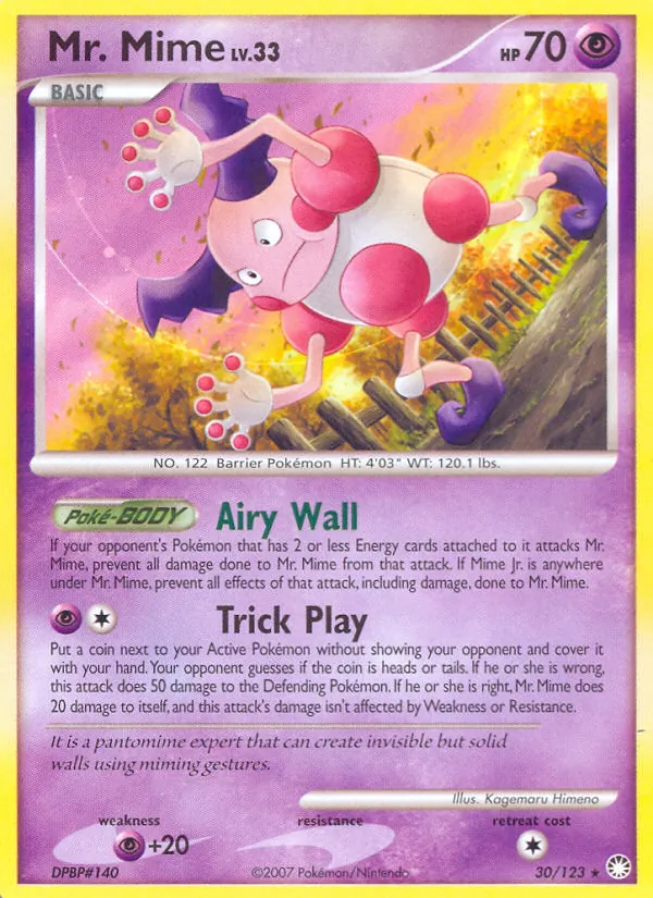 Mr. Mime — Mysterious Treasures #30 (Pokémon TCG card)