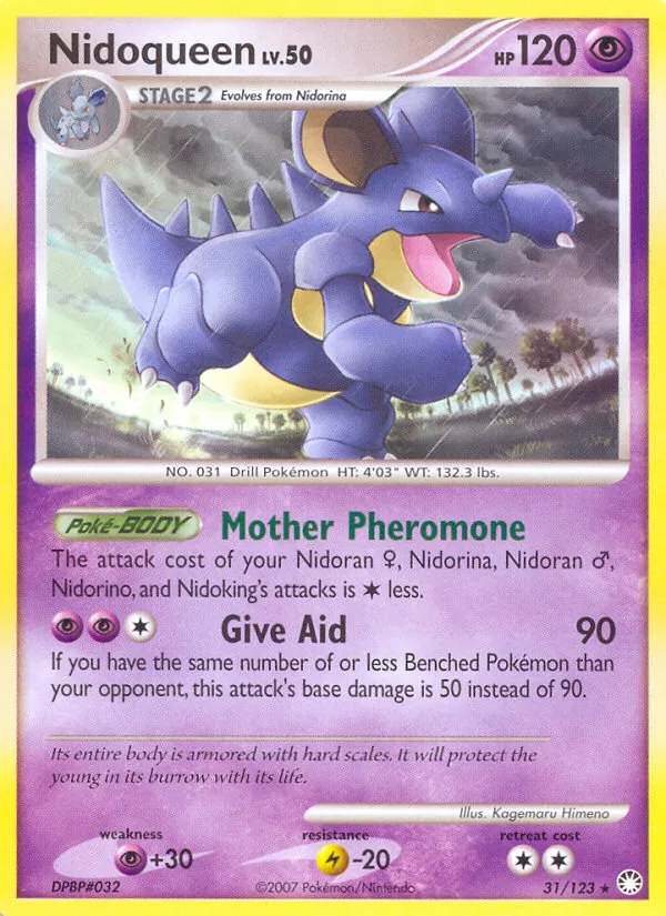 Nidoqueen — Mysterious Treasures #31 (Pokémon TCG card)