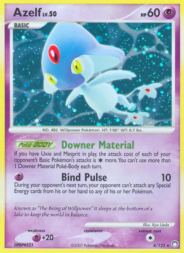 Azelf — Mysterious Treasures #4 (Pokémon TCG card)