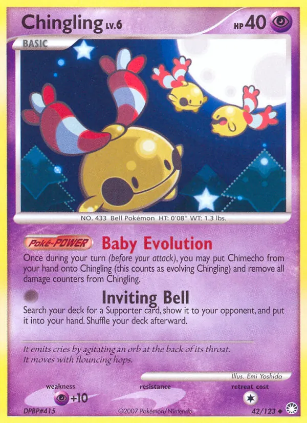 Chingling — Mysterious Treasures #42 (Pokémon TCG card)