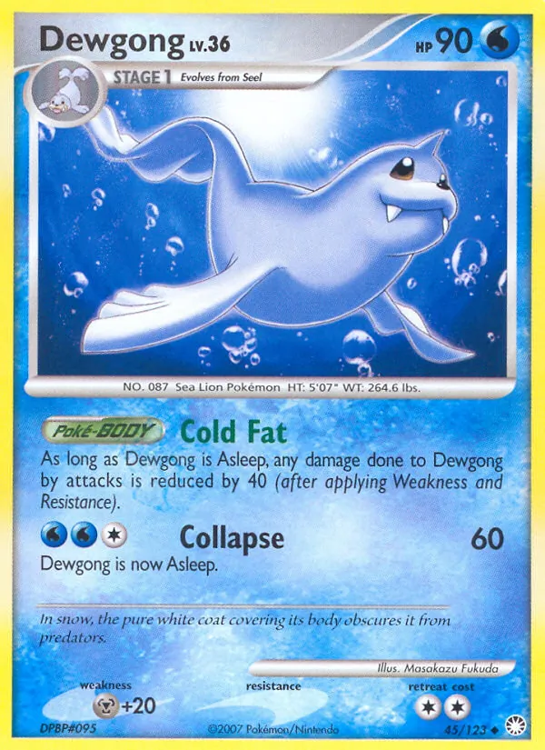 Dewgong — Mysterious Treasures #45 (Pokémon TCG card)