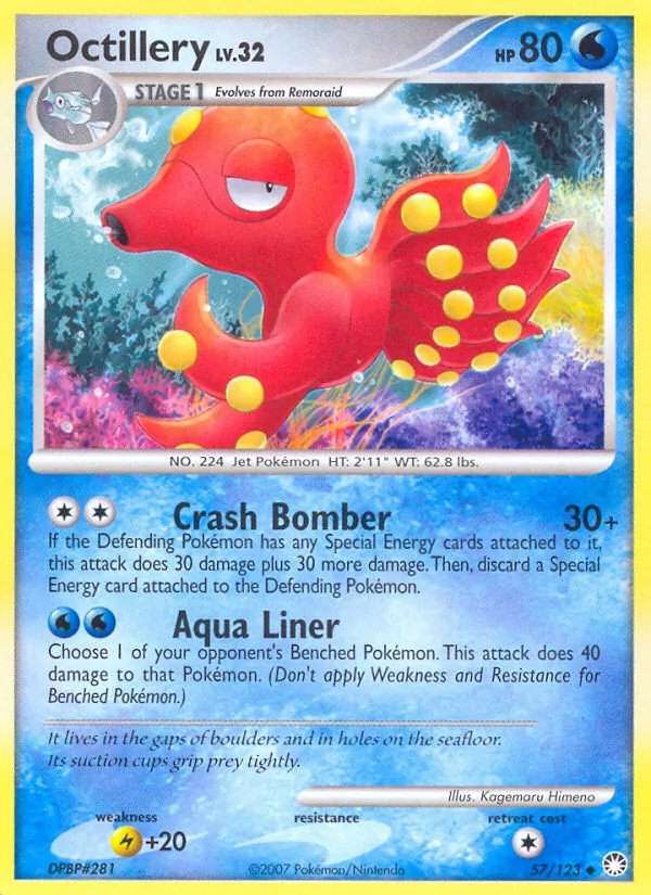 Octillery — Mysterious Treasures #57 (Pokémon TCG card)