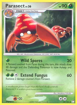 Parasect (Mysterious Treasures #58)