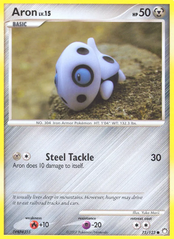 Aron — Mysterious Treasures #71 (Pokémon TCG card)