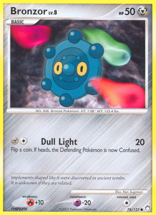 Bronzor — Mysterious Treasures #74 (Pokémon TCG card)