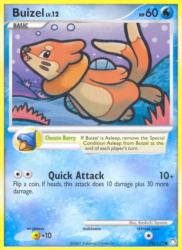Buizel — Mysterious Treasures #75 (Pokémon TCG card)