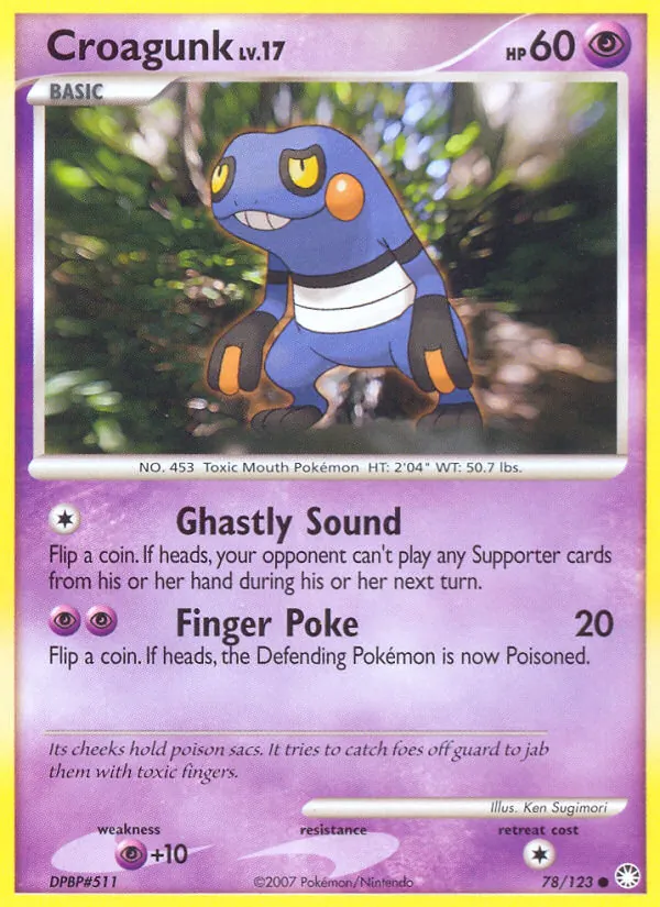 Croagunk — Mysterious Treasures #78 (Pokémon TCG card)
