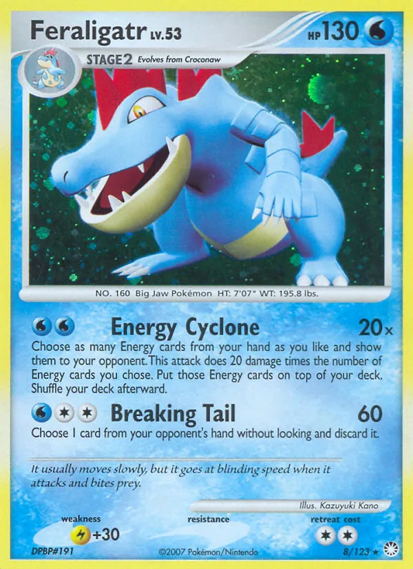 Feraligatr — Mysterious Treasures #8 (Pokémon TCG card)