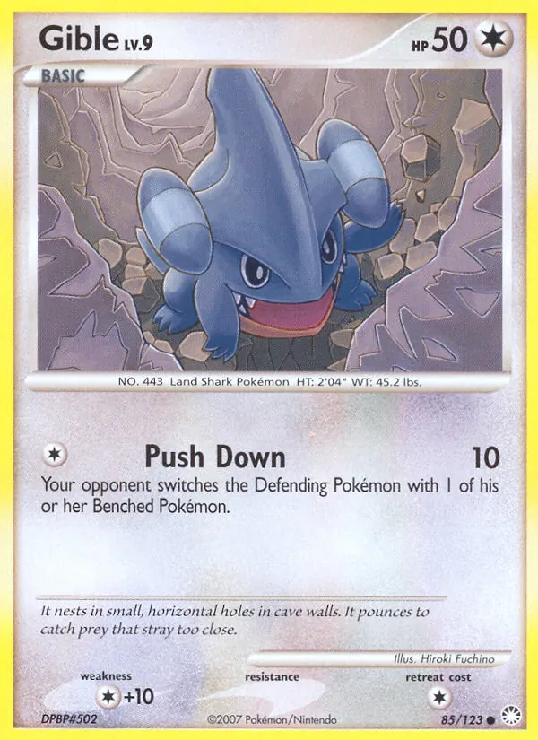Gible — Mysterious Treasures #85 (Pokémon TCG card)