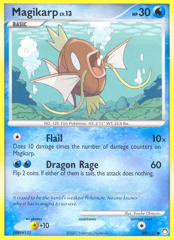 Magikarp — Mysterious Treasures #89 (Pokémon TCG card)