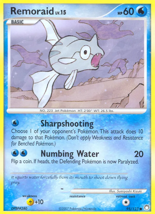 Remoraid — Mysterious Treasures #95 (Pokémon TCG card)