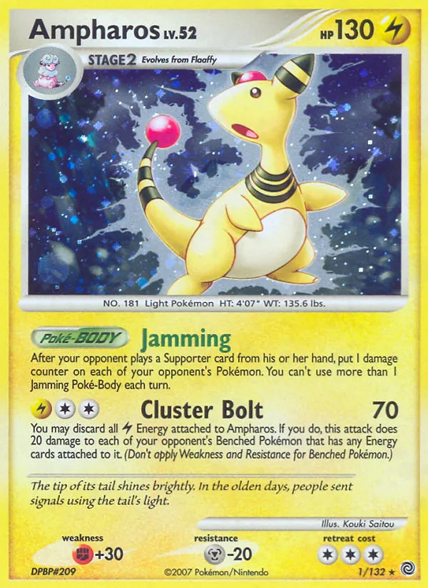 Ampharos — Secret Wonders #1 (Pokémon TCG card)