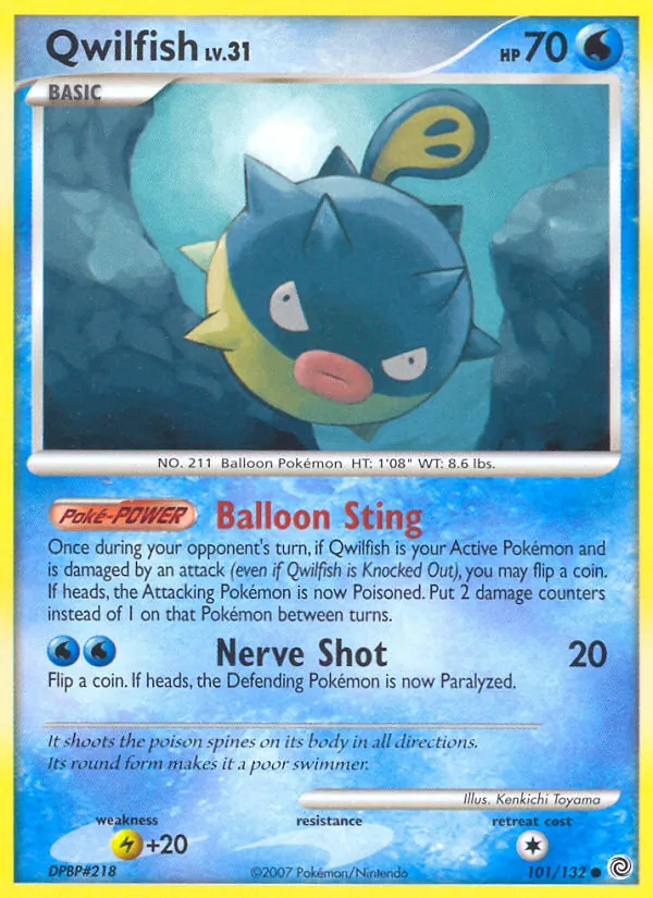 Qwilfish — Secret Wonders #101 (Pokémon TCG card)