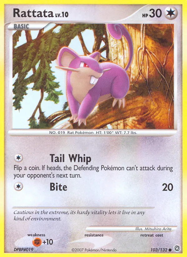 Rattata — Secret Wonders #103 (Pokémon TCG card)