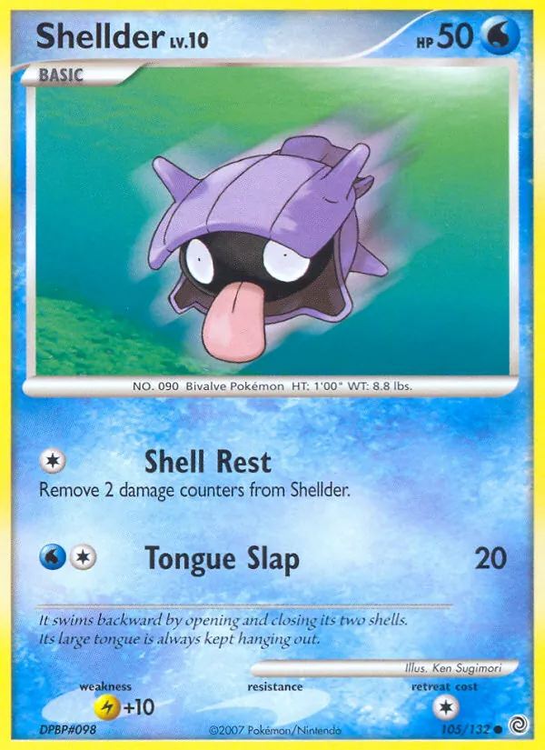 Shellder — Secret Wonders #105 (Pokémon TCG card)