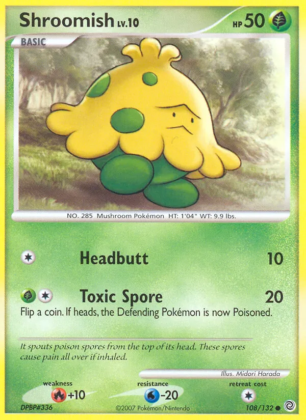 Shroomish — Secret Wonders #108 (Pokémon TCG card)