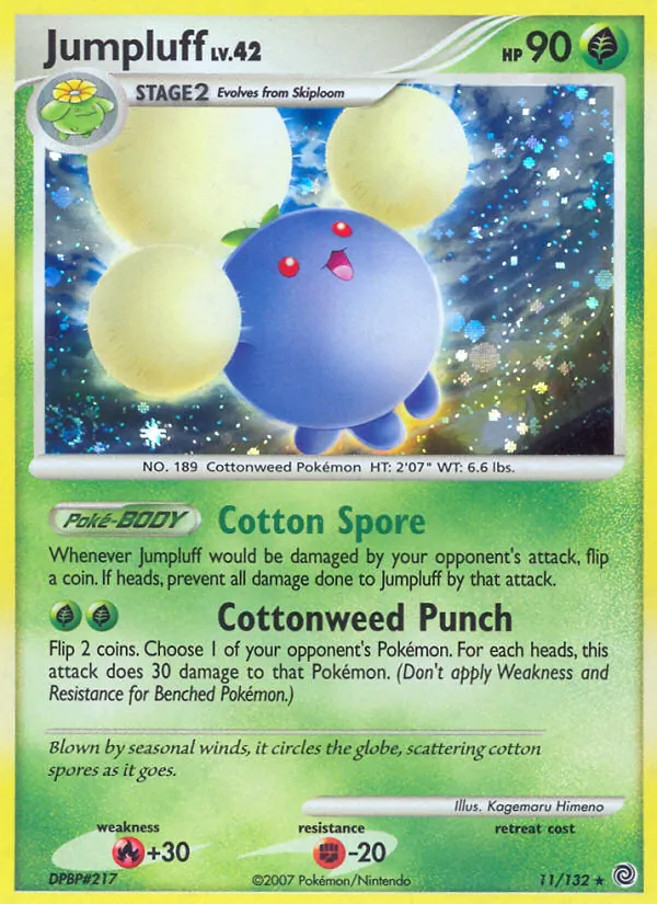 Jumpluff — Secret Wonders #11 (Pokémon TCG card)