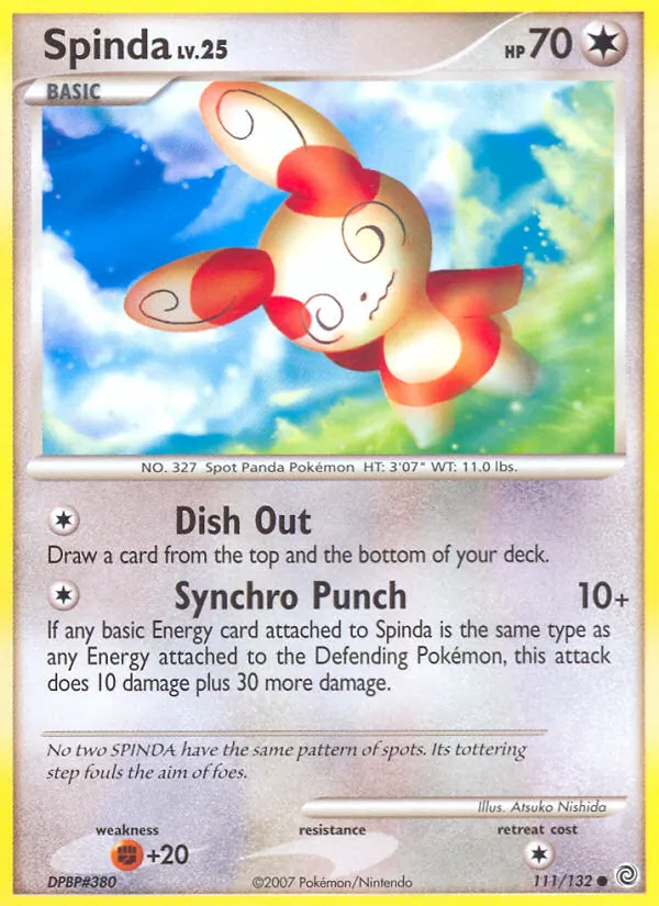 Spinda — Secret Wonders #111 (Pokémon TCG card)