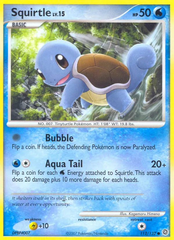 Squirtle — Secret Wonders #112 (Pokémon TCG card)