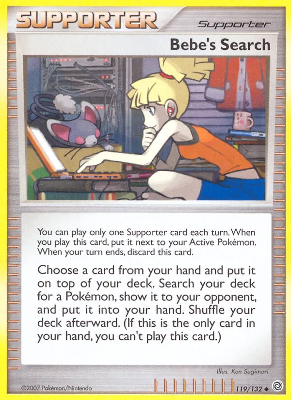 Bebe's Search — Secret Wonders #119 (Pokémon TCG card)