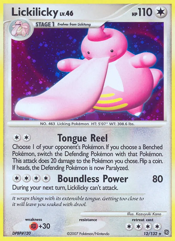 Lickilicky — Secret Wonders #12 (Pokémon TCG card)
