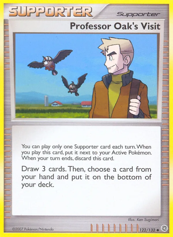 Professor Oak's Visit — Secret Wonders #122 (Pokémon TCG card)