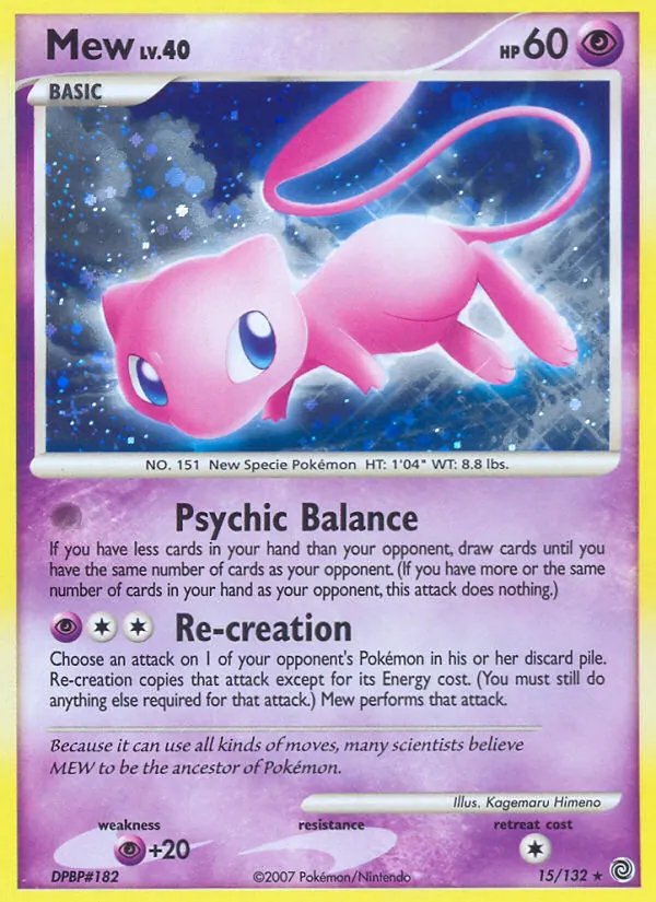 Mew — Secret Wonders #15 (Pokémon TCG card)