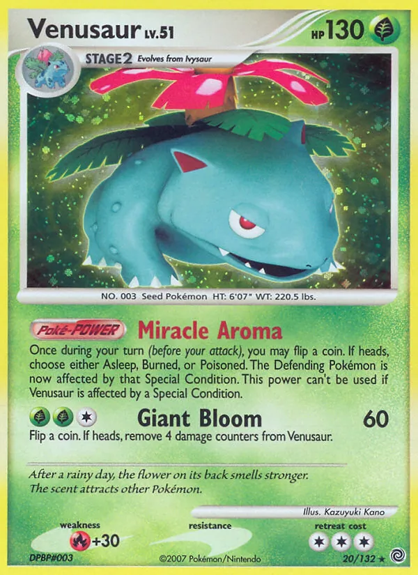 Venusaur — Secret Wonders #20 (Pokémon TCG card)