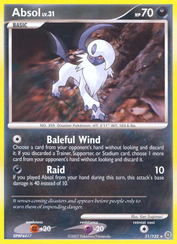 Absol — Secret Wonders #21 (Pokémon TCG card)