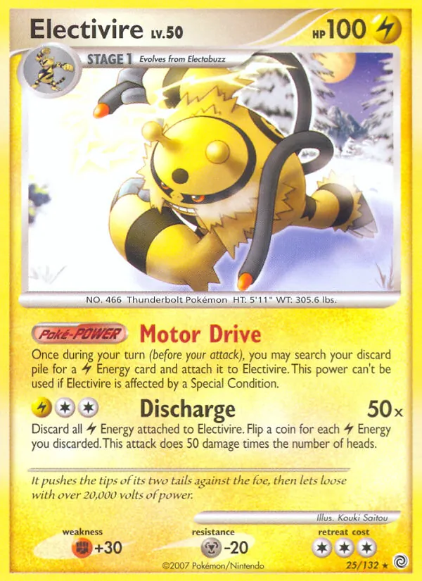 Electivire — Secret Wonders #25 (Pokémon TCG card)