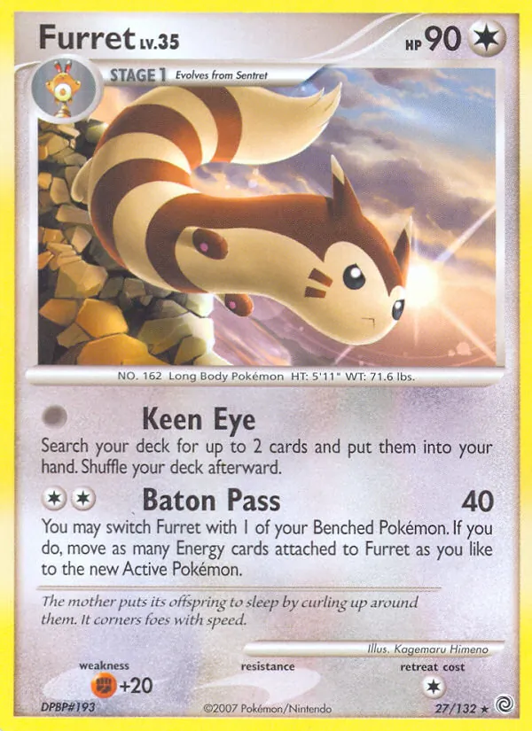 Furret — Secret Wonders #27 (Pokémon TCG card)